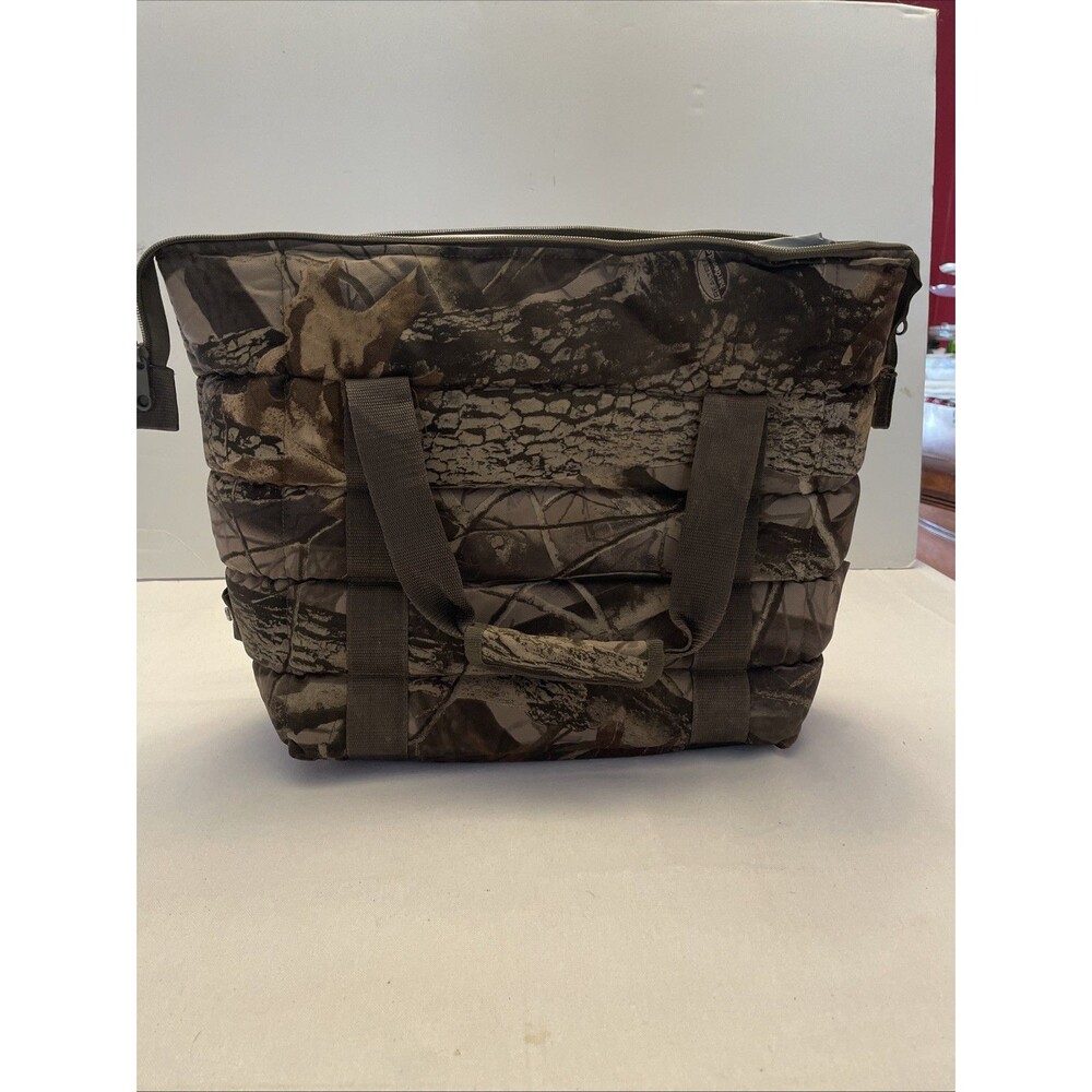 Insulated Camouflage Tote Real tree Hardwood Personalized